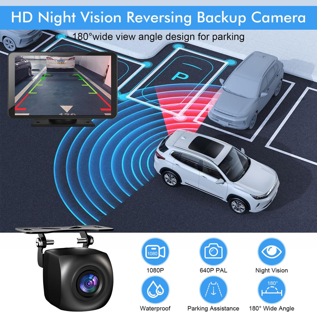 HIEHA® 7" Wireless CarPlay & Android Auto Stereo